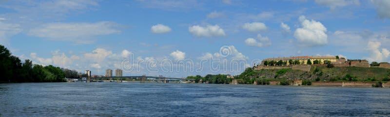 Panorama of Petrovaradin Fortress royalty free stock photos Panorama of Petrovaradin Fortress royalty free stock photos