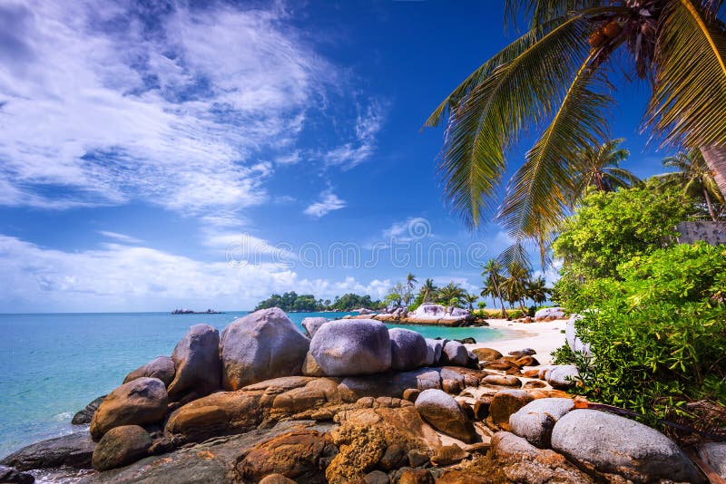 Panorama Beach And Rock Formation Photos At Berhala Island Kepulauan 