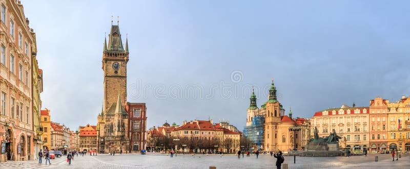 Panorama of the Prague Old Town Square