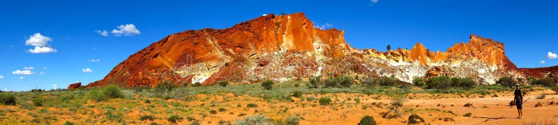 Panorama - Rainbow Valley, Southern Northern Territory, Australia Stock