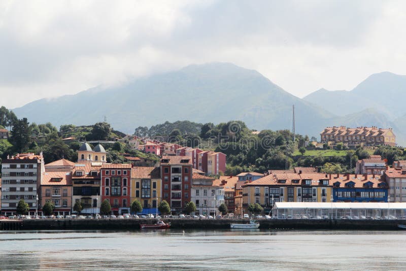 Panorama of Ribadesella beach, Spain