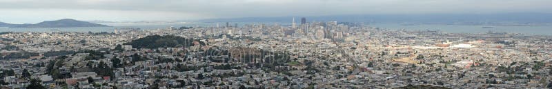 Panorama of San Francisco.View from the Twin Peaks. Panorama of San Francisco.View from the Twin Peaks.