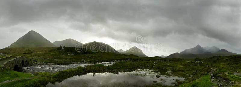 Panorama scozzese degli altopiani