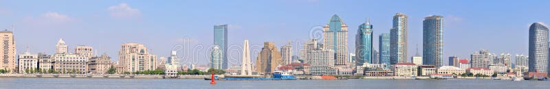 Panorama of Shanghai Bund, China