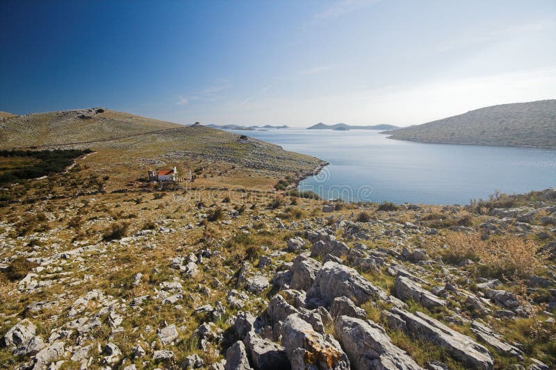 panorama- sikt för kornati royaltyfri bild panorama- sikt för kornati royaltyfri bild