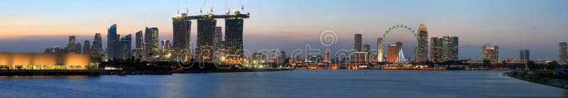 Panorama Of Singapore City