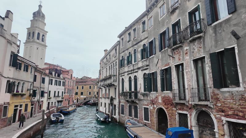 Panorama sur la vieille ville de venise italie banque de vidéos