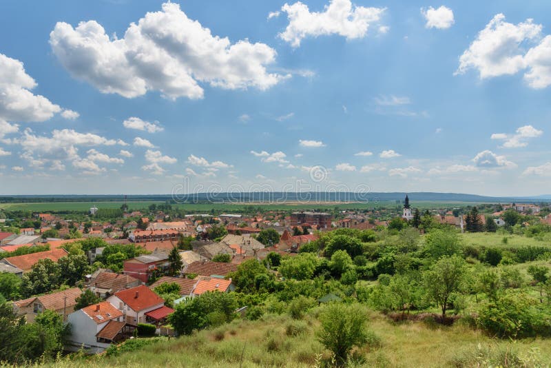 Panorama of Titel City in Vojvodina, Serbia. Editorial Stock Photo - Image  of modern, blue: 189351918