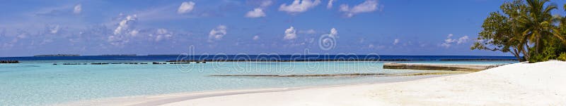 Panorama of tropical beach, travel