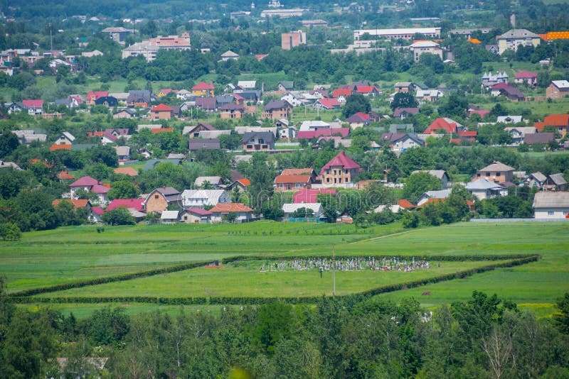 Panorama of the Ukrainian village of Voskresintsy