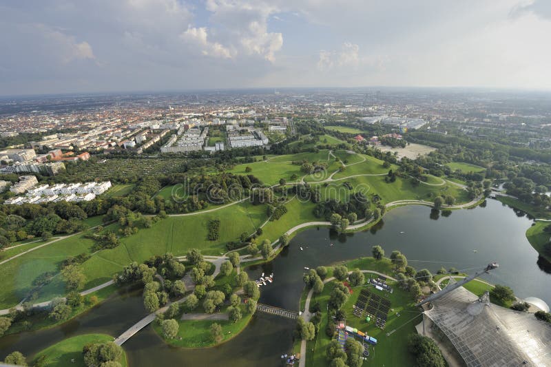 Panorama van de Stad van München royalty-vrije stock fotografie Panorama van de Stad van München royalty-vrije stock fotografie