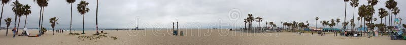 Panorama- Venedig strand arkivbilder Panorama- Venedig strand arkivbilder