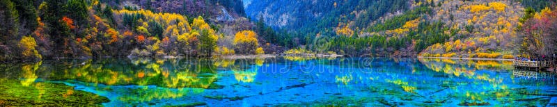 Jiuzhai Scenery Stock Image Image Of Scenic Surface 32058839