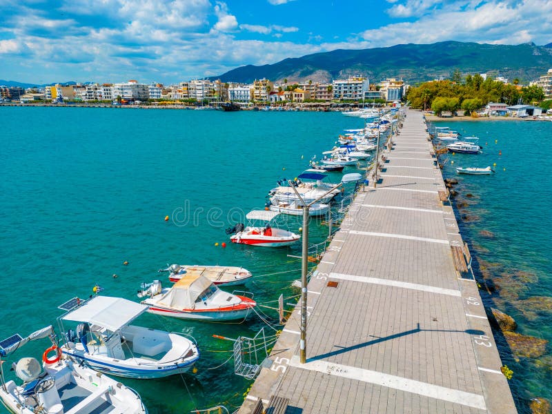 Panorama View of the Port of Kalamata, Greece Editorial Image Image