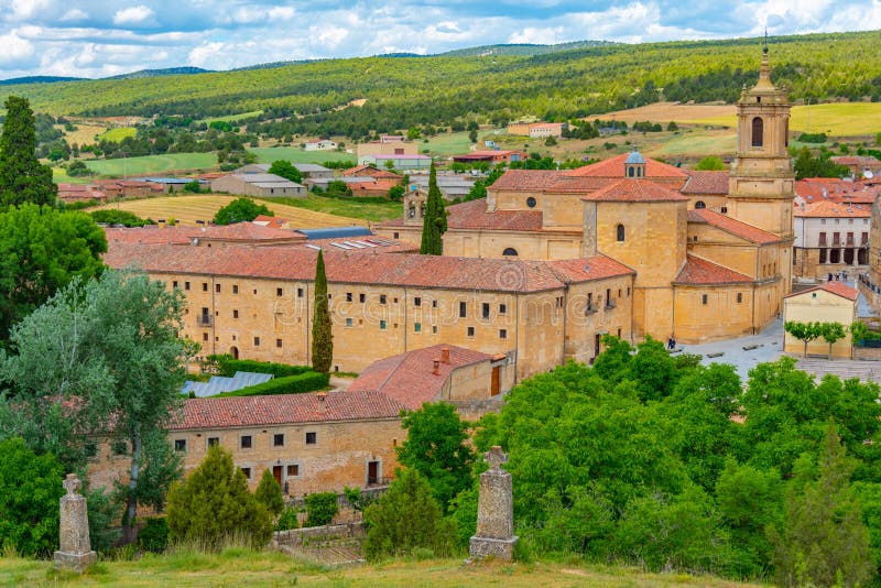 Panorama View of Santo Domingo De Silos Monastery in Spain Stock Image