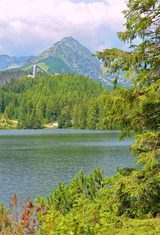 Štrbské pleso ve Vysokých Tatrách na Slavakii