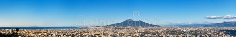 Panorama of volcano Vesuvio