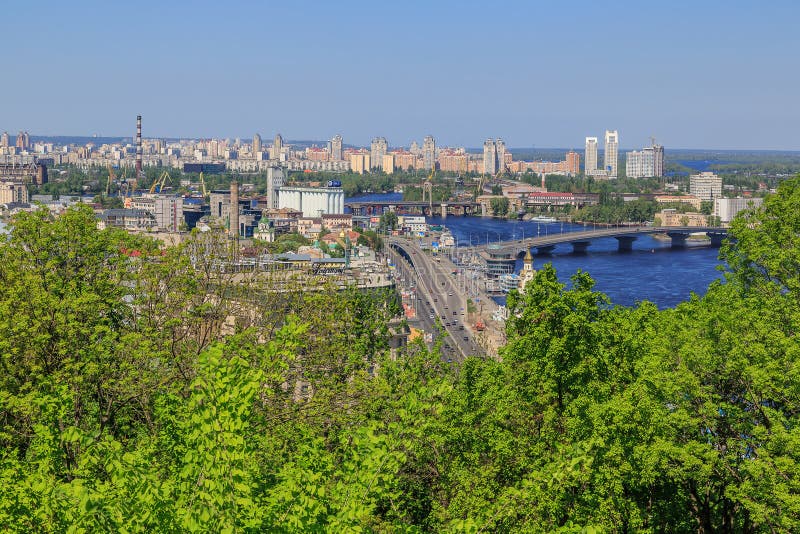 Panorama von Kiew, Ukraine. stockbild Panorama von Kiew, Ukraine. stockbild