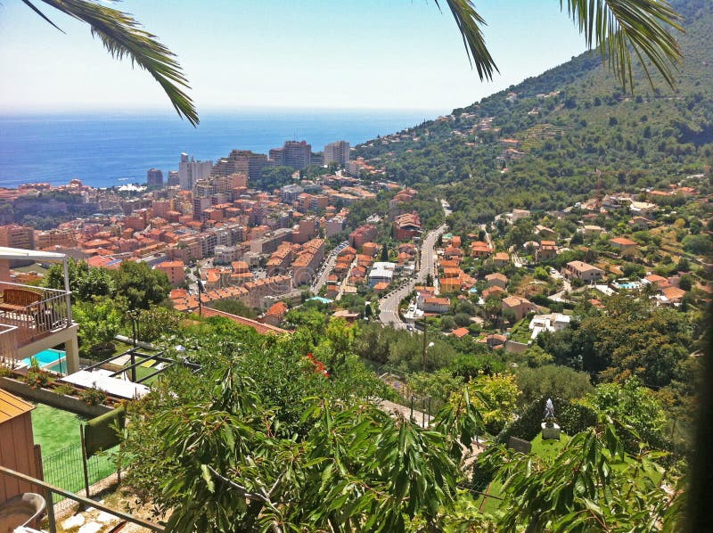 Panorama von Monaco-Fürstentum lizenzfreies stockfoto Panorama von Monaco-Fürstentum lizenzfreies stockfoto