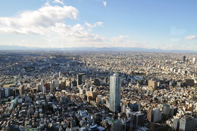 Panorama von Tokyo lizenzfreies stockbild Panorama von Tokyo lizenzfreies stockbild