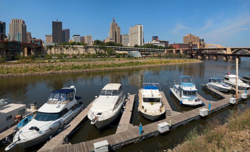Panorama w centrum Saint Paul, Minnestoa obrazy royalty free Panorama w centrum Saint Paul, Minnestoa obrazy royalty free