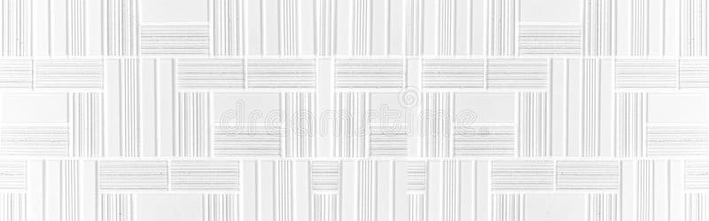 White Line Mosaic Wall Tiles texture and seamless background stock illustration