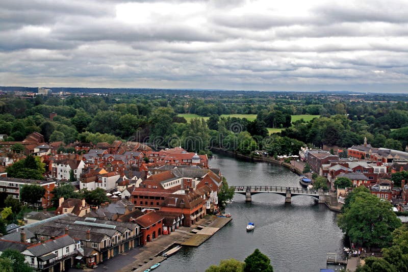 Panorama di Windsor, UK Foto scattata dalla Ruota Panoramica.