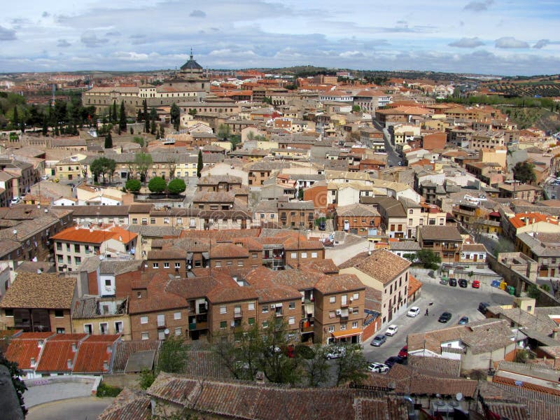Panoramablick der alten Stadt von Toledo stockfoto Panoramablick der alten Stadt von Toledo stockfoto