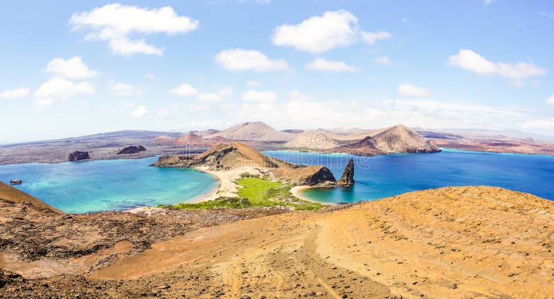 Panoramablick von Isla Bartolome in Galapagos-Inselarchipel