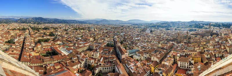 Panoramasikt på Florence royaltyfri bild Panoramasikt på Florence royaltyfri bild
