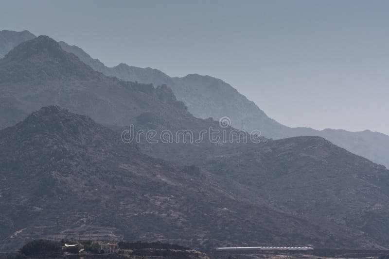 Panoramatic siktsberg, Kreta Grekland royaltyfria bilder Panoramatic siktsberg, Kreta Grekland royaltyfria bilder