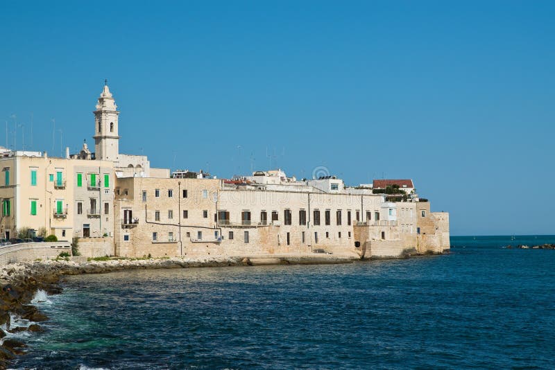 Panoramautsikt av Molfetta Puglia italy arkivbilder Panoramautsikt av Molfetta Puglia italy arkivbilder