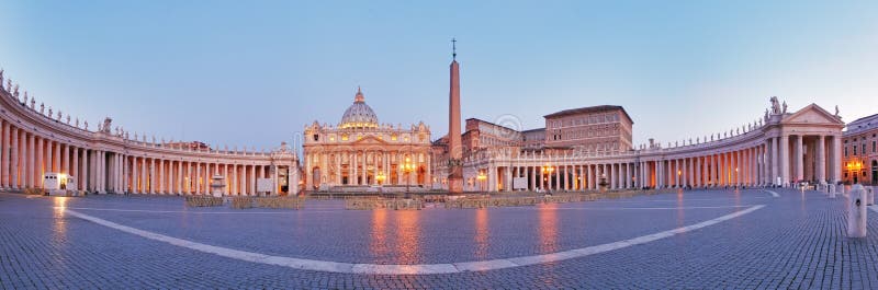 Panoramautsikt av Vatican City, Rome