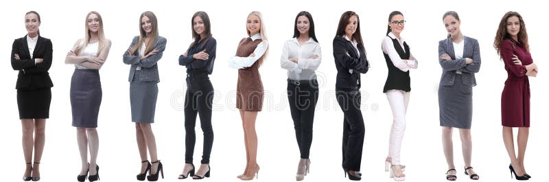 Panoramic collage of a group of successful young business women. stock photos Panoramic collage of a group of successful young business women. stock photos