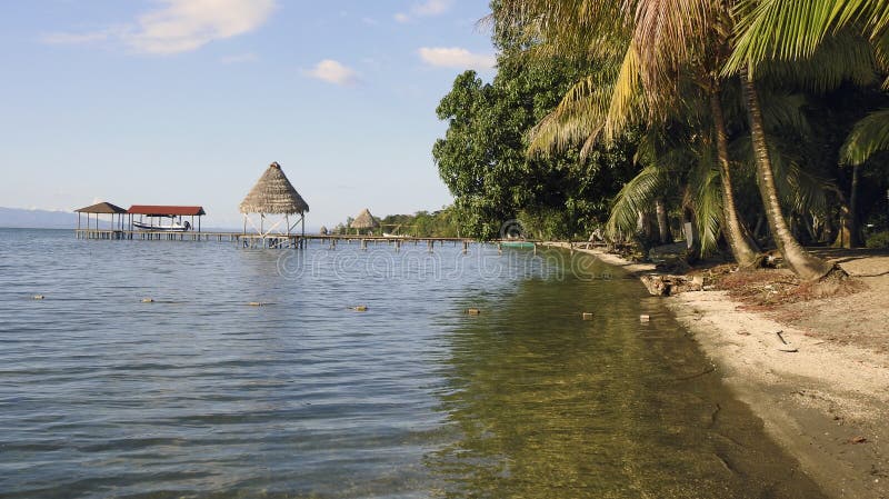 Panoramic of Lake Izabal, Guatemala Stock Image - Image of travel ...