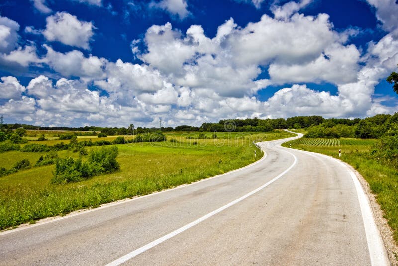 Panoramic road in inland of Istria stock images Panoramic road in inland of Istria stock images