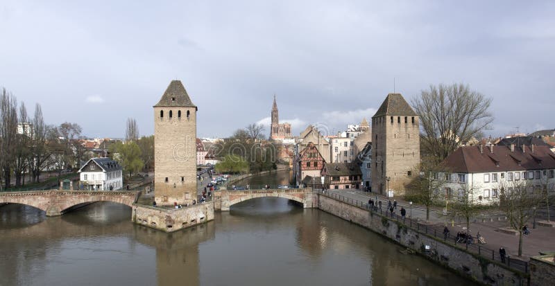 Panoramic Strasbourg scenery