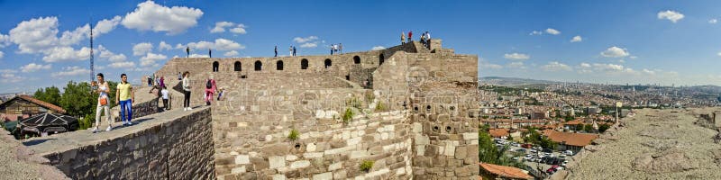 Panoramic view of Ankara Castle Kalesi. It is a fortification from the late antique / early medieval era in Ankara, Turkey stock images Panoramic view of Ankara Castle Kalesi. It is a fortification from the late antique / early medieval era in Ankara, Turkey stock images