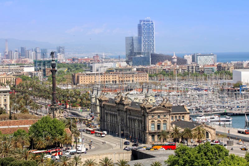 Panoramic view of Barcelona