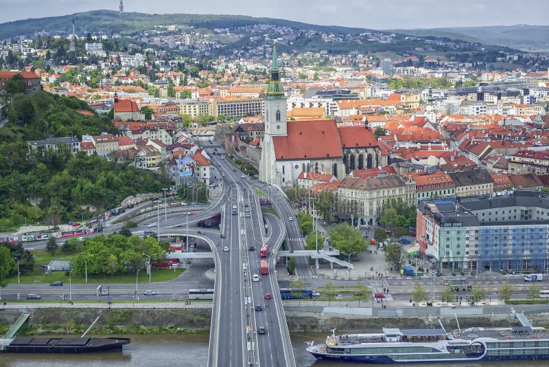 Panoramic View of Bratislava,Slovakia