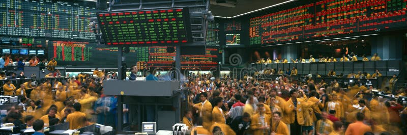 Panoramic view of Chicago Mercantile Exchange royalty free stock image