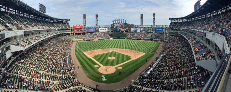 Panoramic view of the Chicago White Sox ballpark