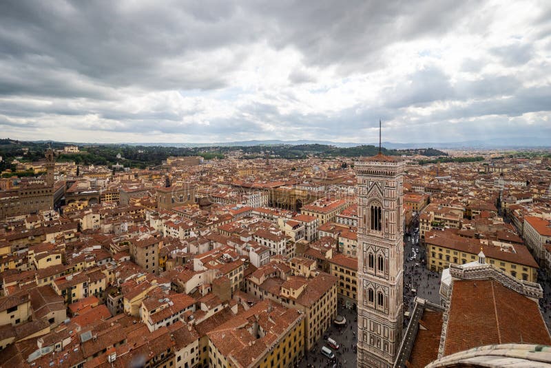 Panoramic view of city of florence -Firenze- in tuscany region, Italy by day royalty free stock images Panoramic view of city of florence -Firenze- in tuscany region, Italy by day royalty free stock images