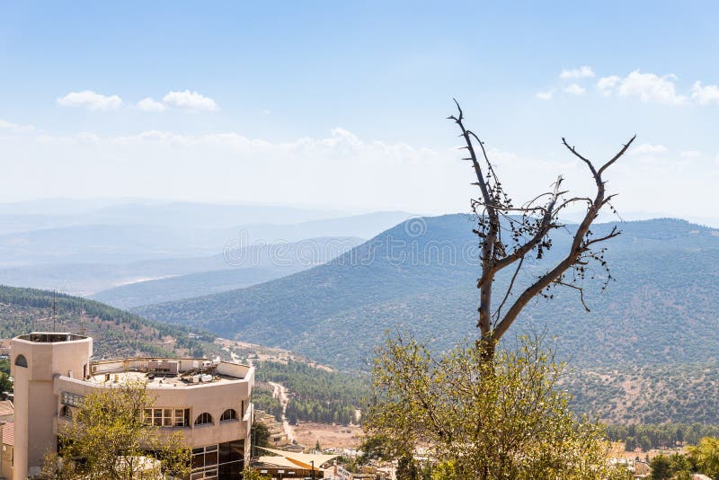 Panoramic view of the city Safed Zefat, Tsfat and the surrounding mountains in northern Israel. Safed, Israel, September 08, 2018 : Panoramic view of the city stock photos Panoramic view of the city Safed Zefat, Tsfat and the surrounding mountains in northern Israel. Safed, Israel, September 08, 2018 : Panoramic view of the city stock photos