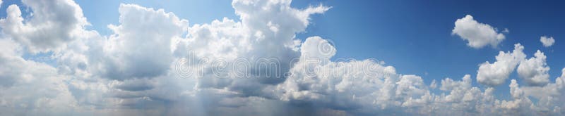 Panoramic view Cloudy sky, texture stock photos