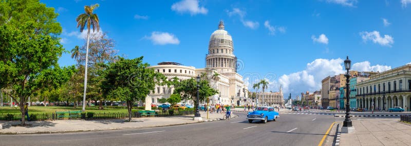 View of downtown Havana and the famous Capitol building