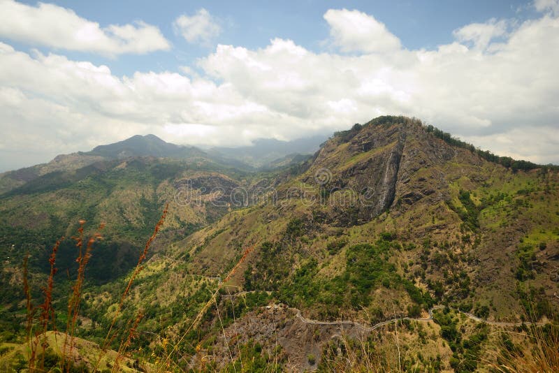 Panoramic view of Ella Rock, Sri Lanka