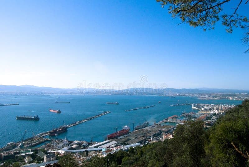 Panoramic view of Gibraltar