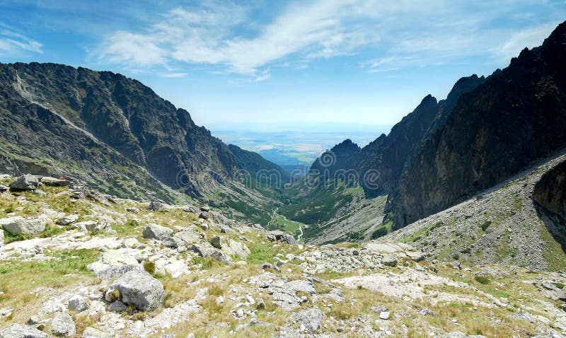 Panoramic VIew of High Tatras Hills