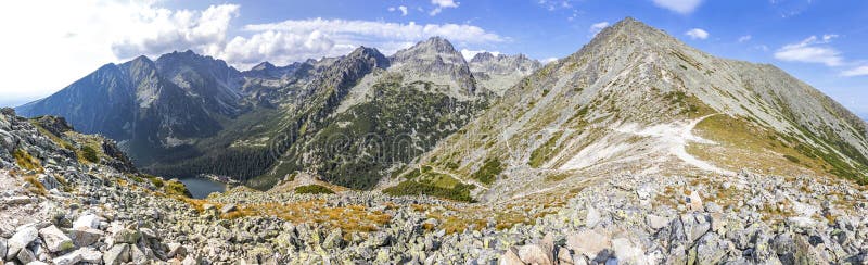 Panoramic view of High Tatras mountains, Slovakia